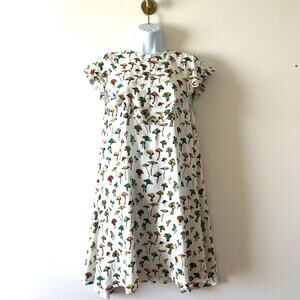 Asos Native Youth White Multicolor Mushroom Mini Shift Dress Womens XS NWT